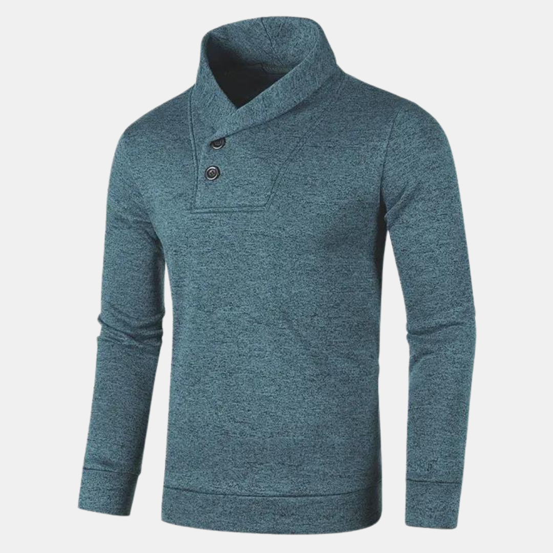 Lässiger Halb Rollkragen Pullover