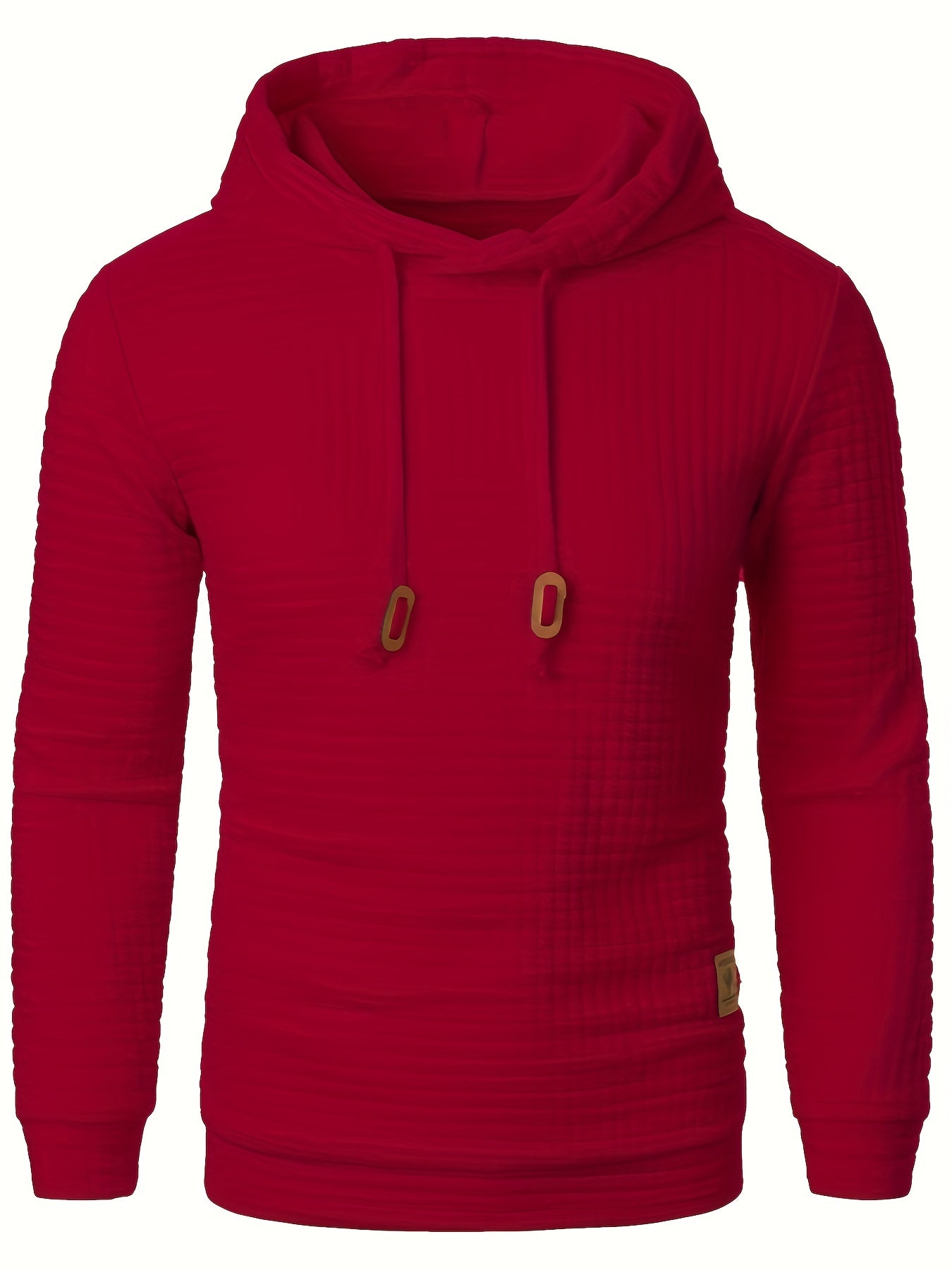 Bequemer Langarm Hoodie mit Waffelmuster