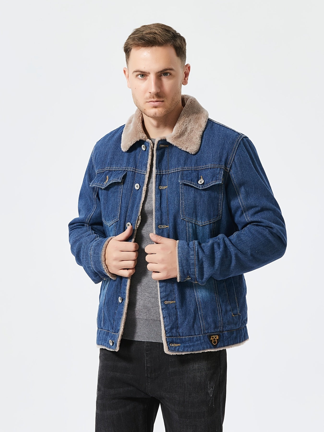 Fleece Jeans jacke