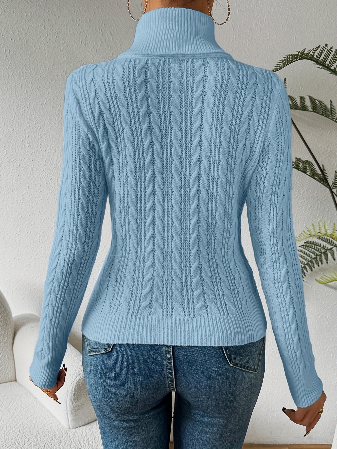 Rollkragen Strickpullover