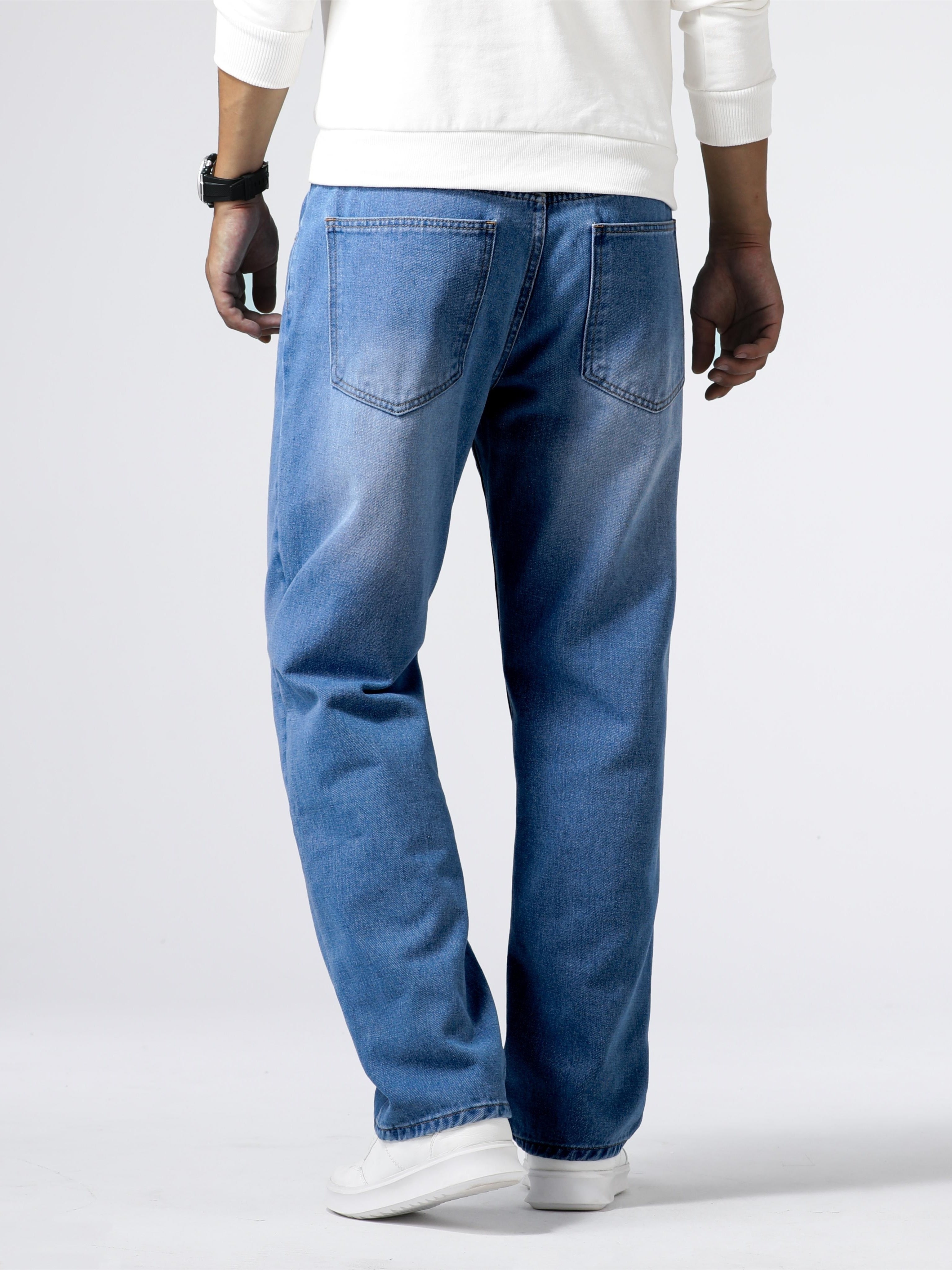 Herren Jeans Im Klassischen Design