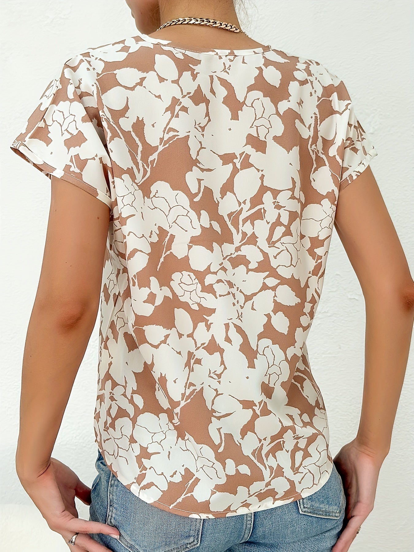 Bluse mit Blumendruck