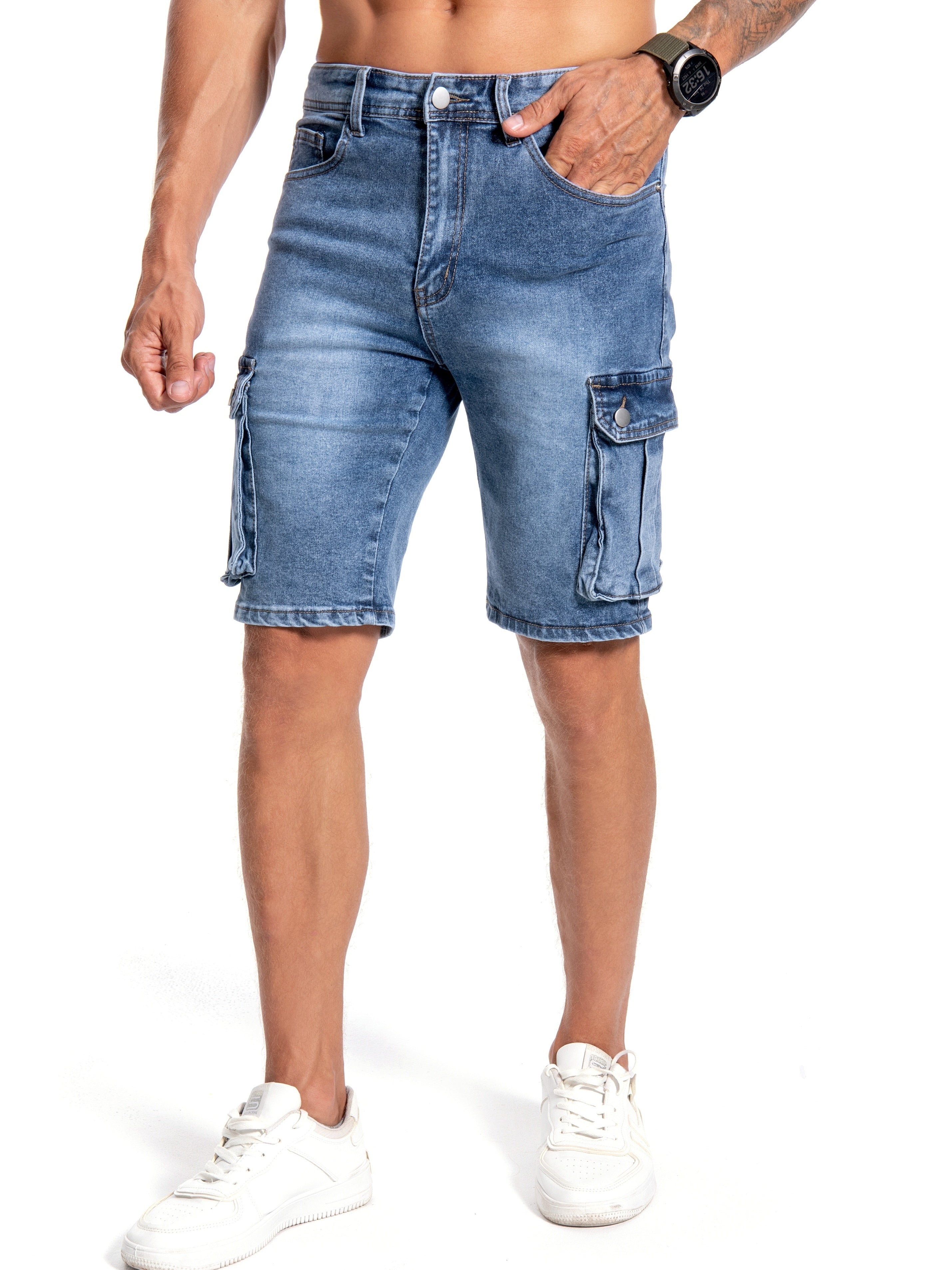 Denim Short mittlerer Stretch für Herren