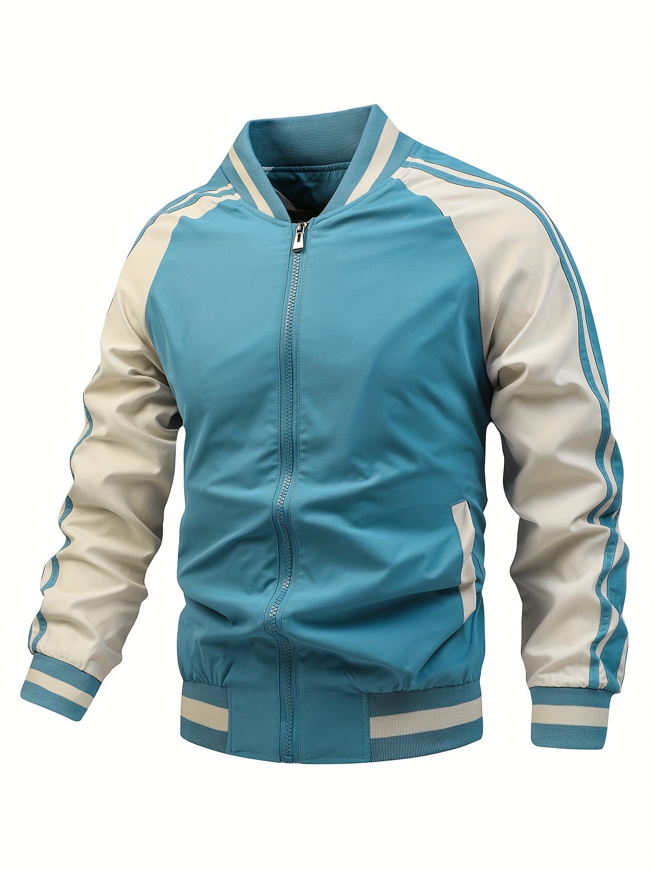 Gestreifte Sportjacke