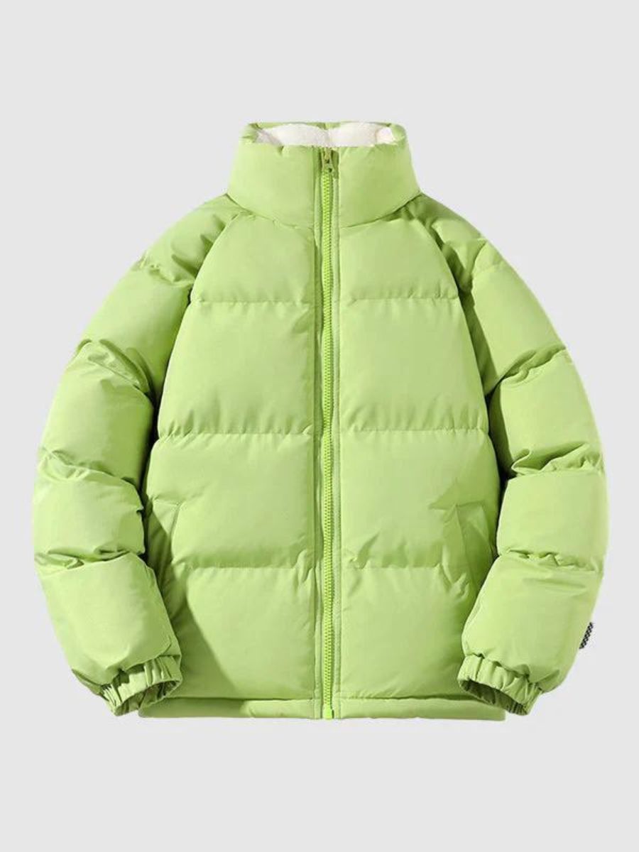 Herren Fleece Gefütterte Puffer Wattierte Jacke