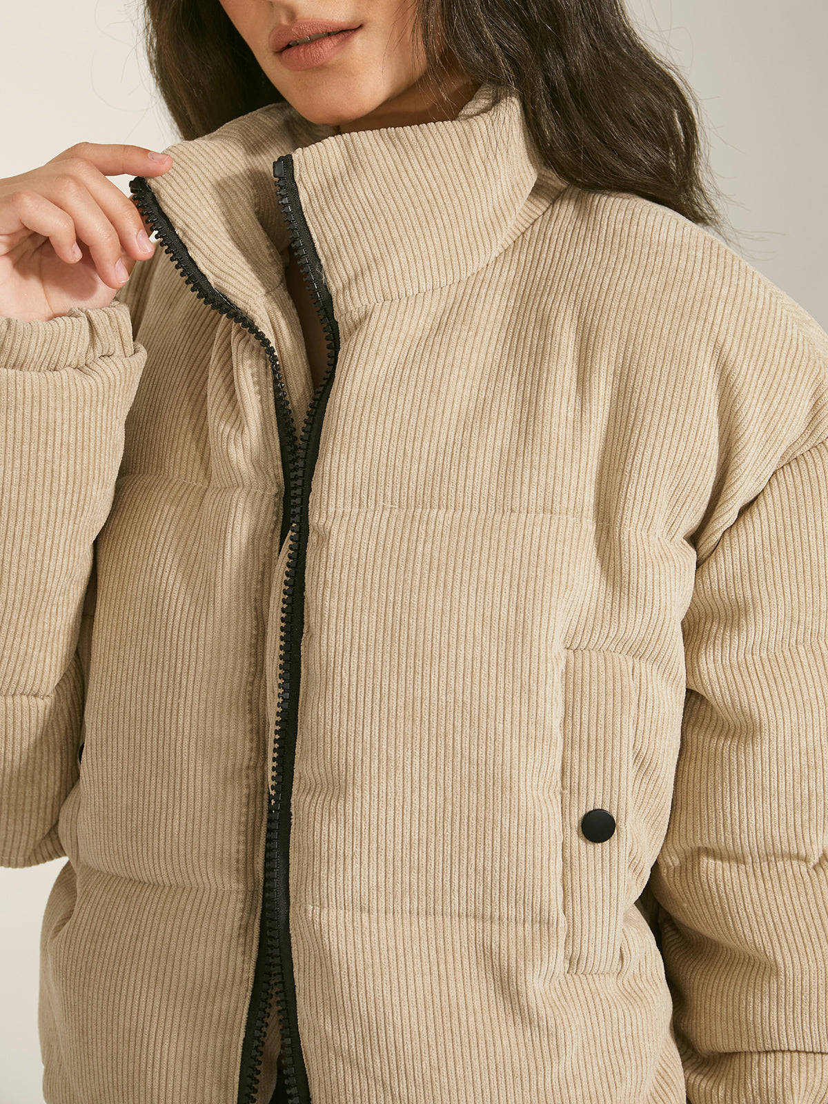 Beige Jacke für Damen