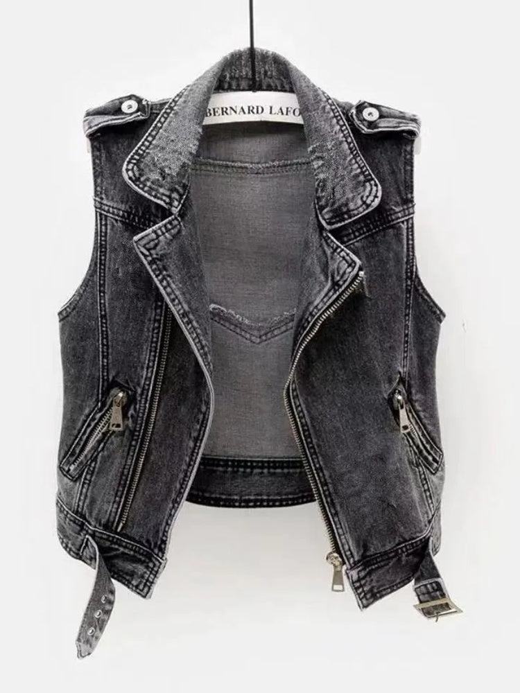 Ladies Denim Vest