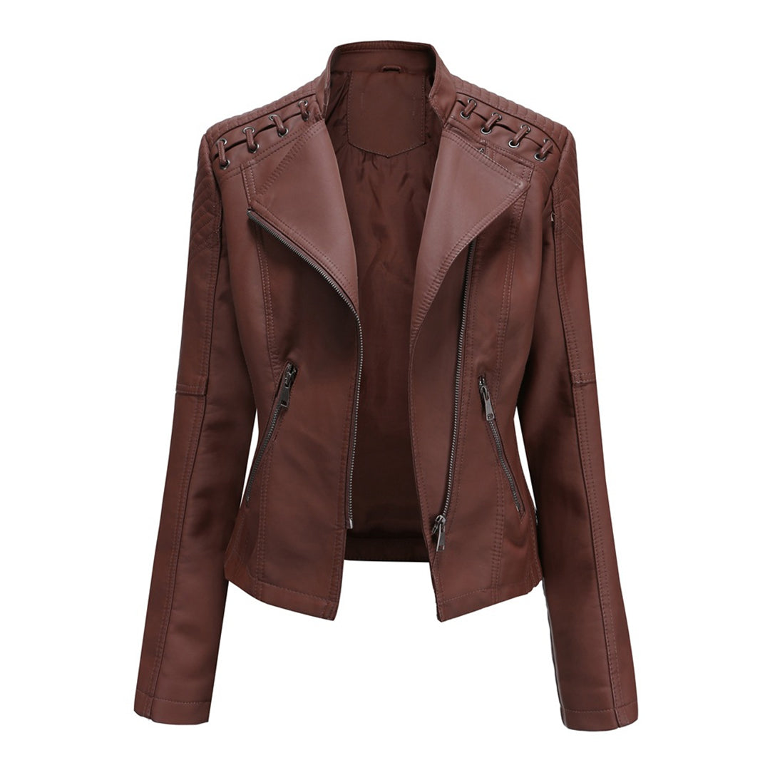 Stylische Lederjacke