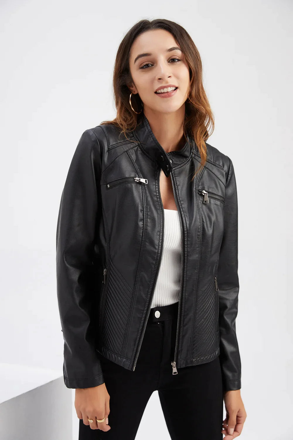 Stylische Lederjacke für Frauen