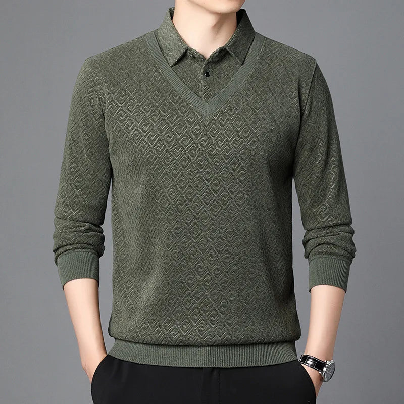 Zweiteiliger Strickpullover