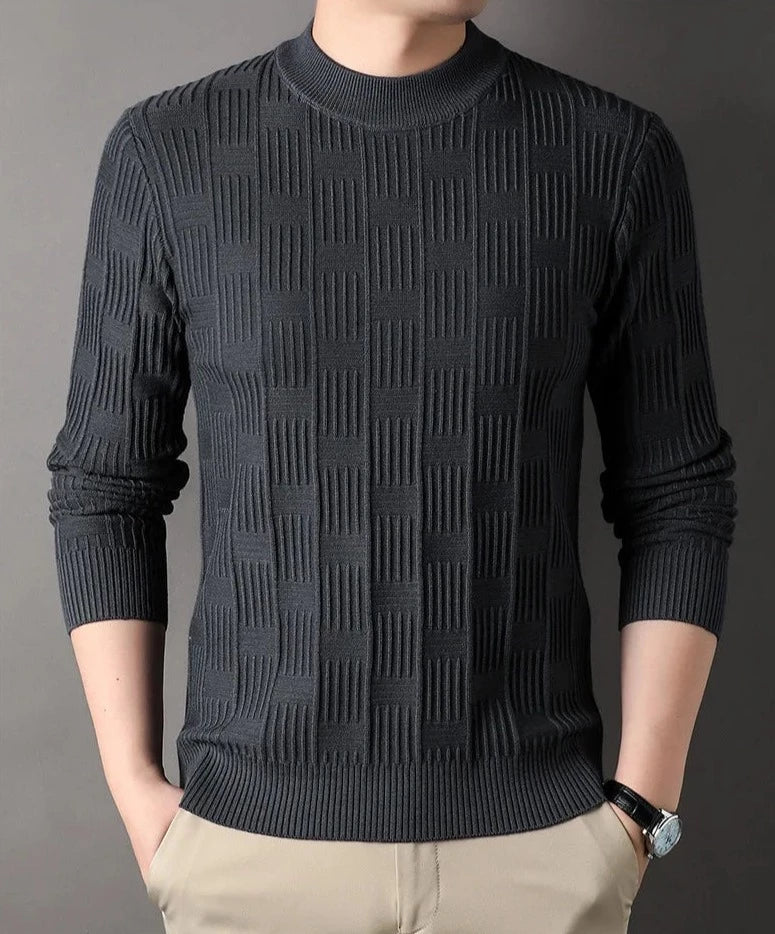 Lässiger Jacquard Pullover