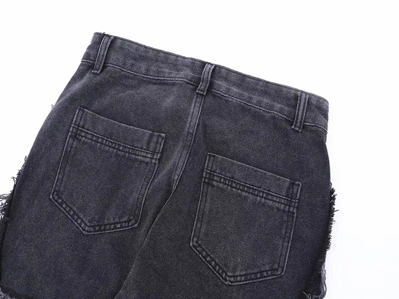 Zerrissene übergroße Jeans