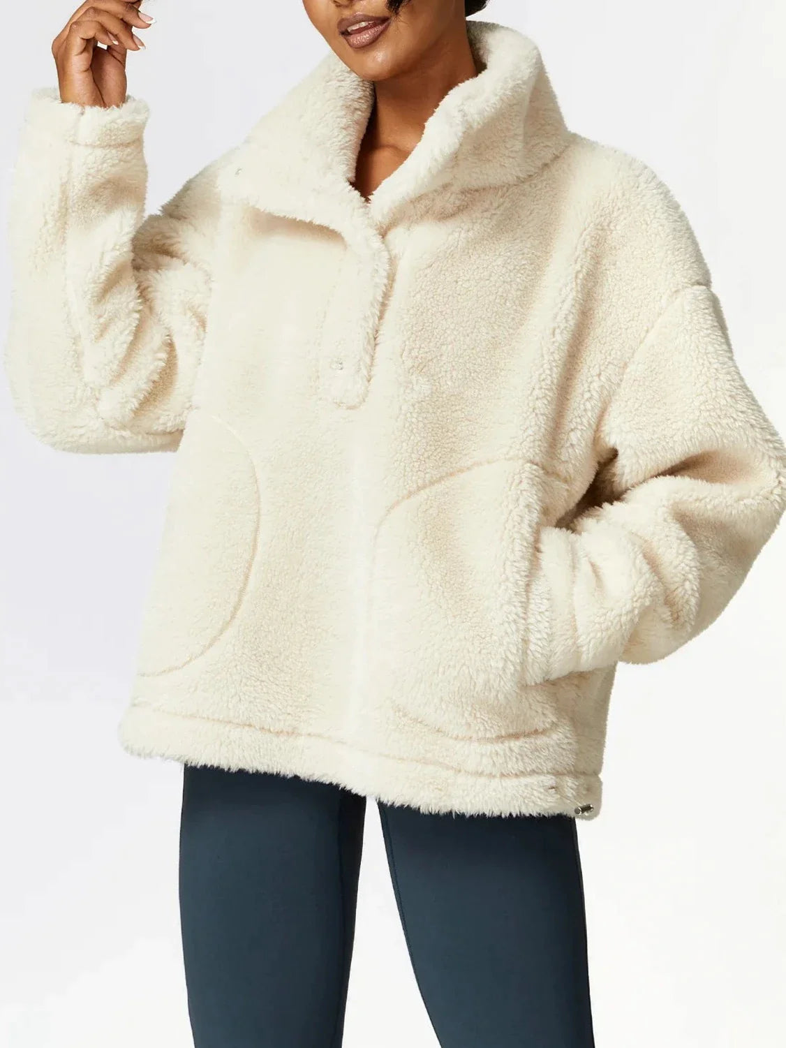 Flauschiges Fleece Sweatshirt