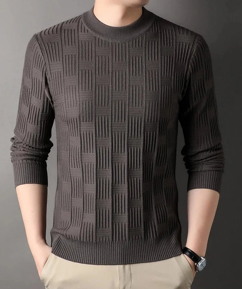 Lässiger Jacquard Pullover