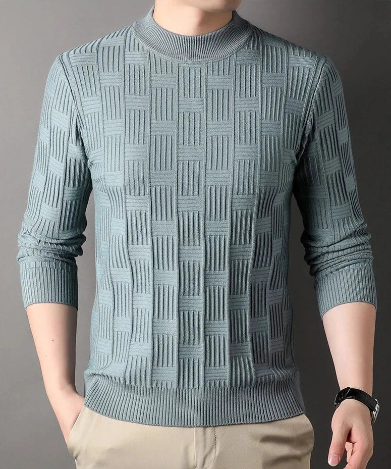 Lässiger Jacquard Pullover