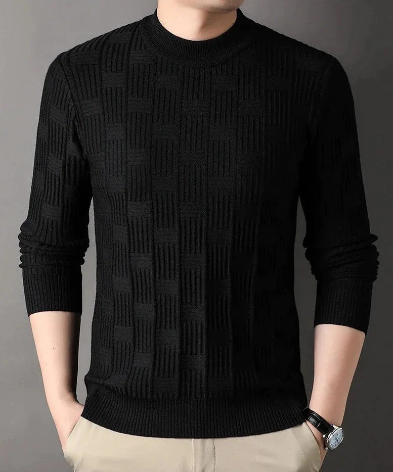 Lässiger Jacquard Pullover