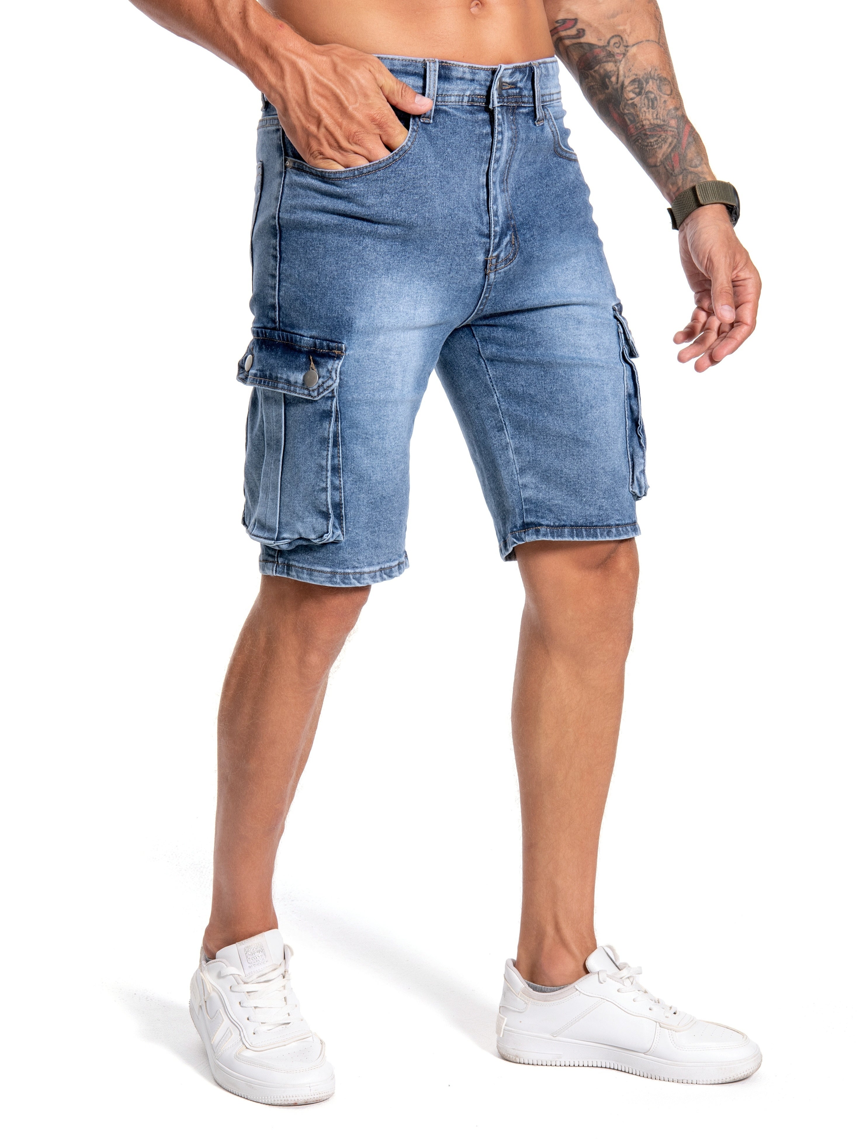 Denim Short mittlerer Stretch für Herren