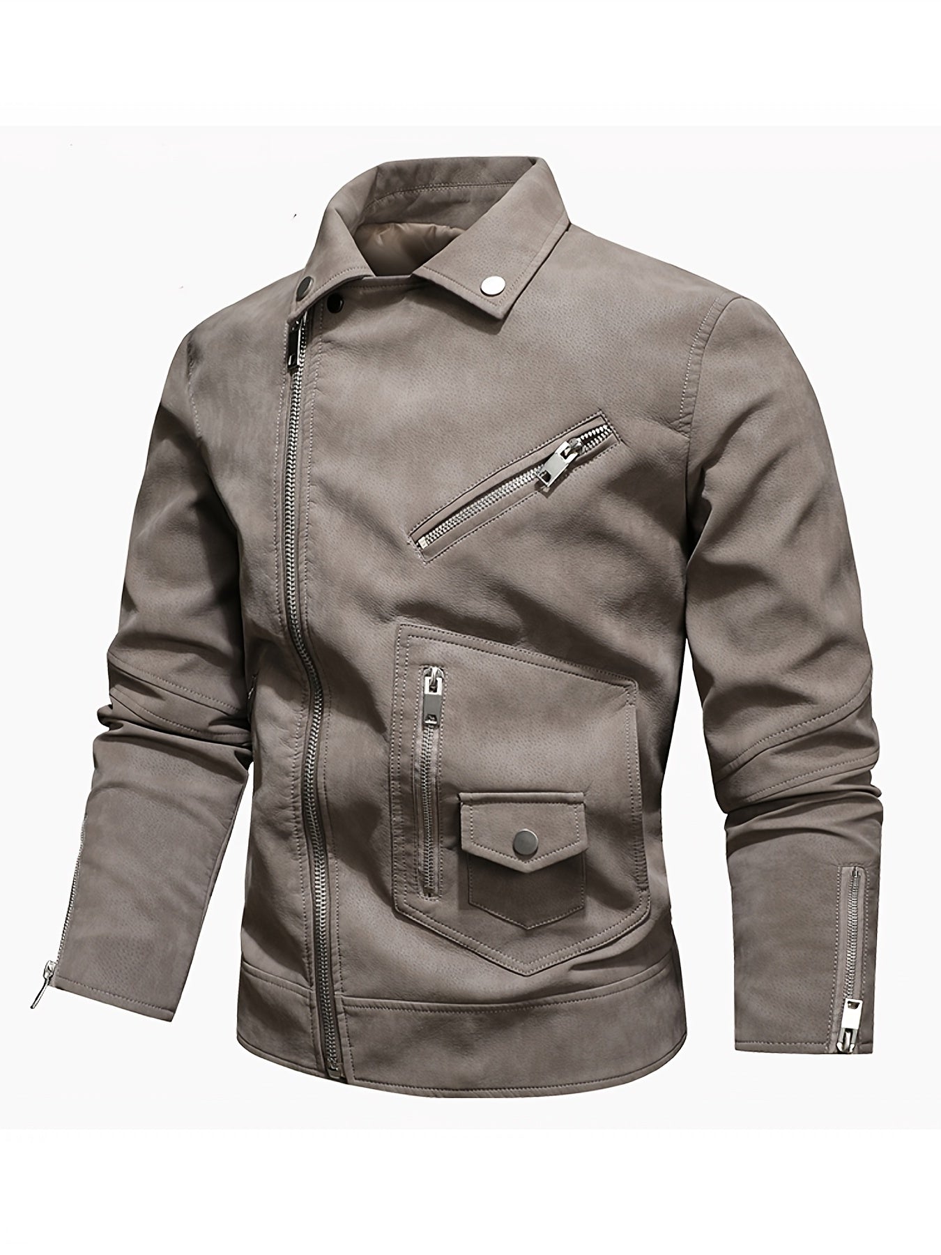 Warme Lederjacke für Herren