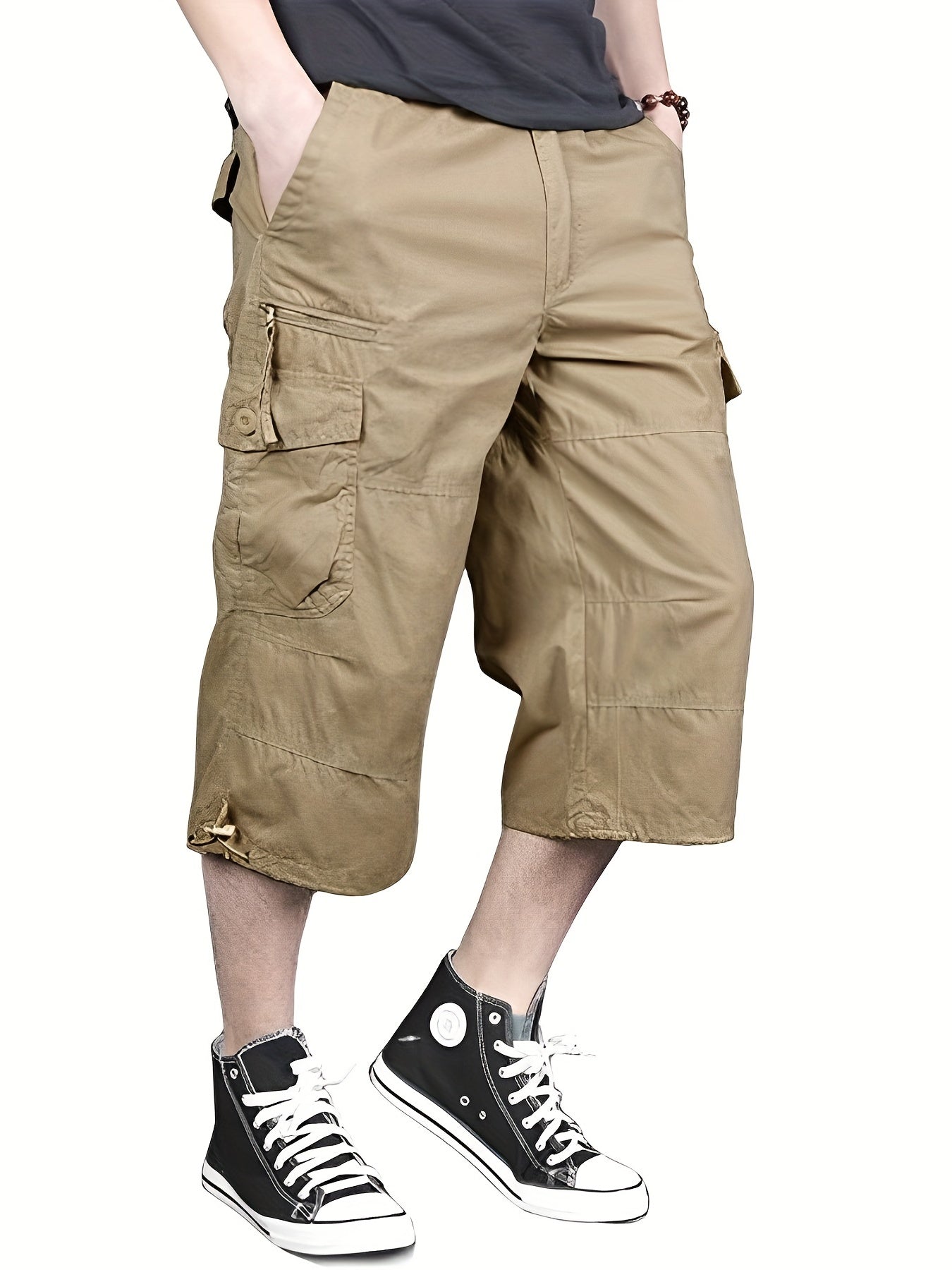 Street Style Herren Casual Cargo Capris kurze Hose