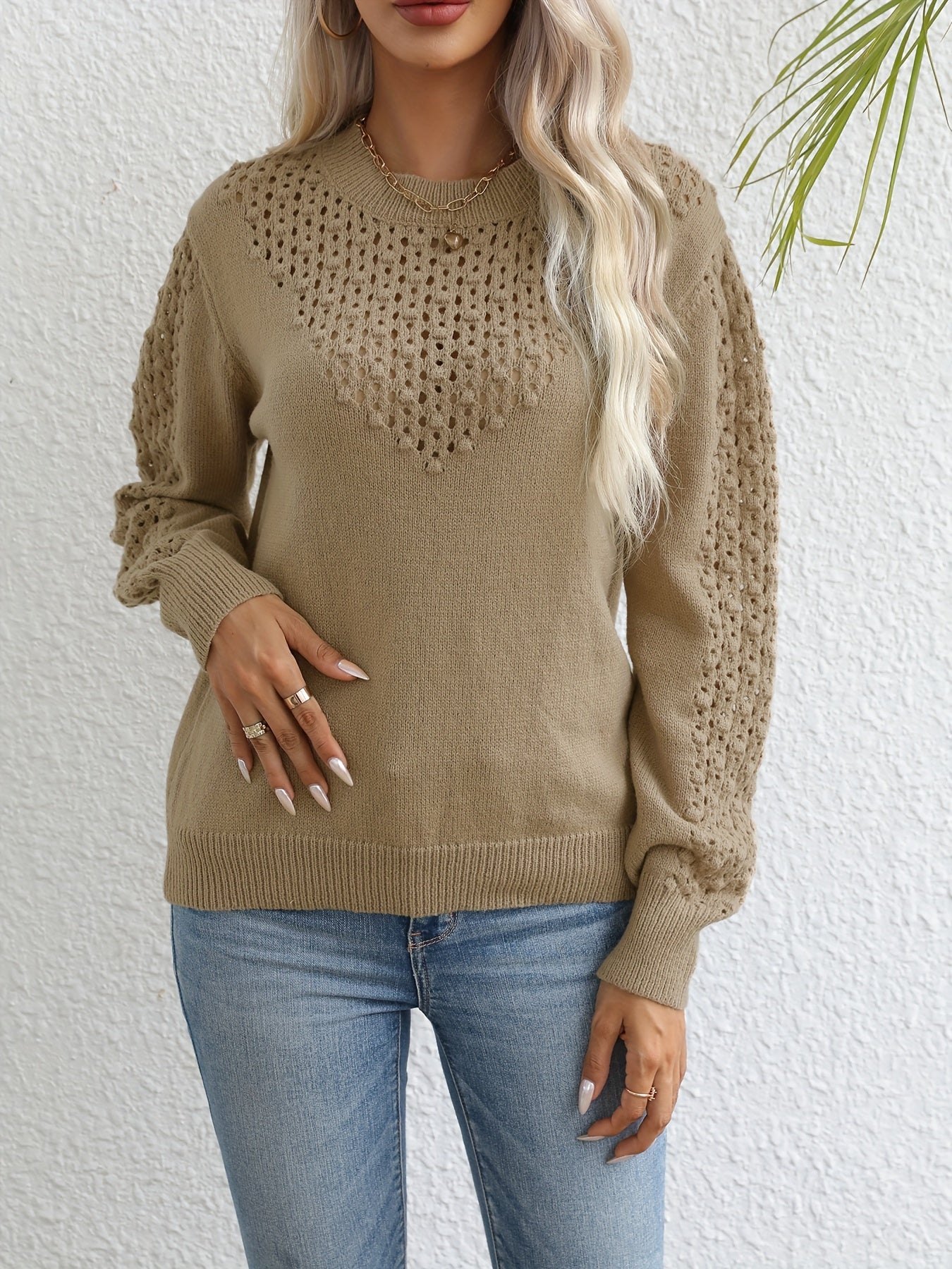 Pullover Mit Rundhalsausschnitt