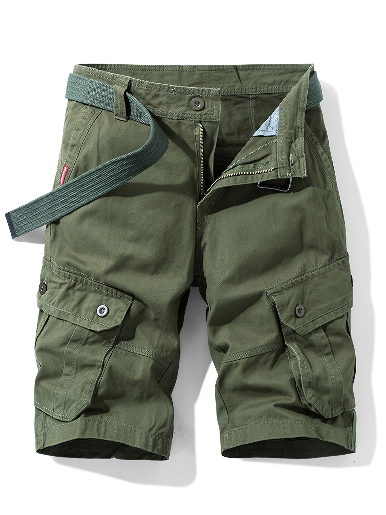 Lässige Herren Shorts aus Baumwolle mit Kordelzug und Knopftaschen