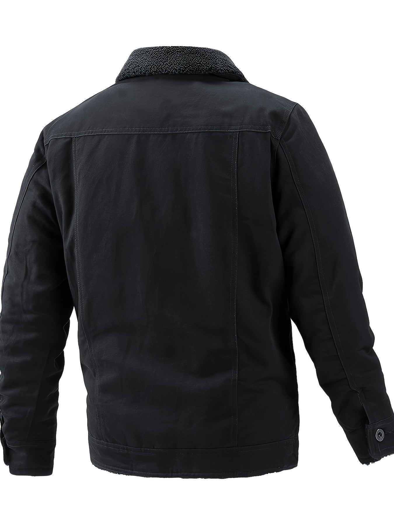 Lässige warme Fleece Baumwolljacke