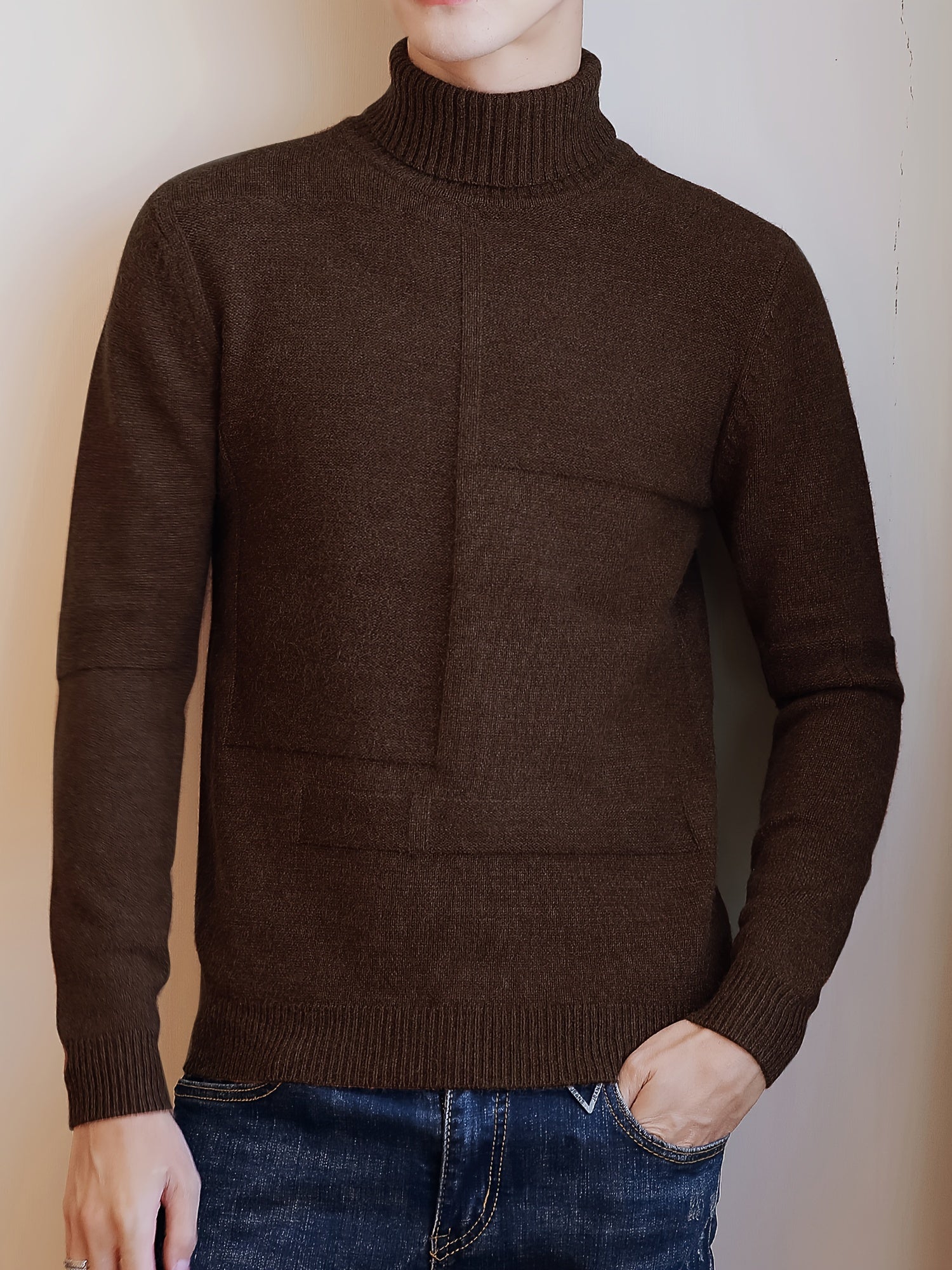 Gestreifter Strickpullover für Herren