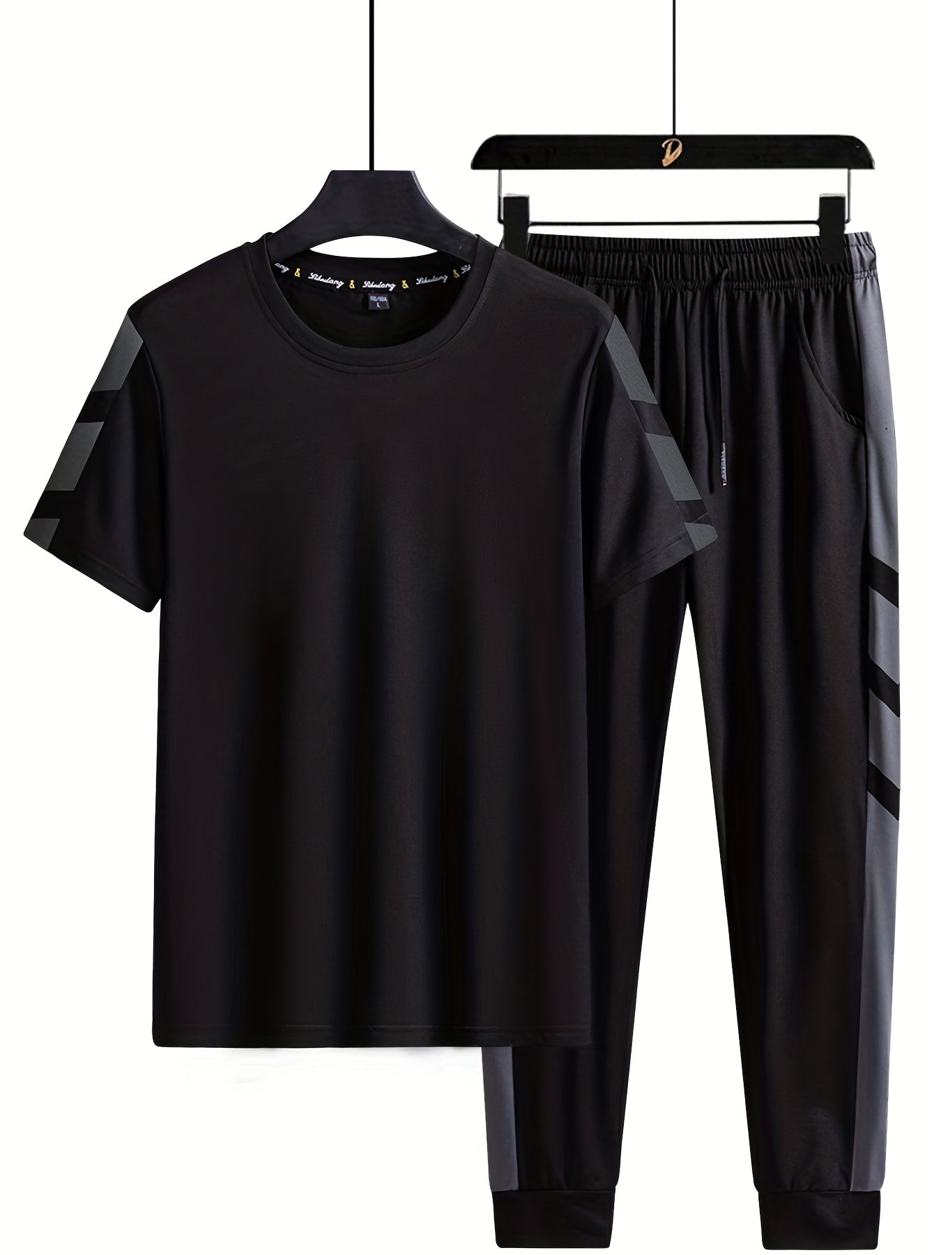 Kurzarm T-Shirt und Kordelzug Hose Set