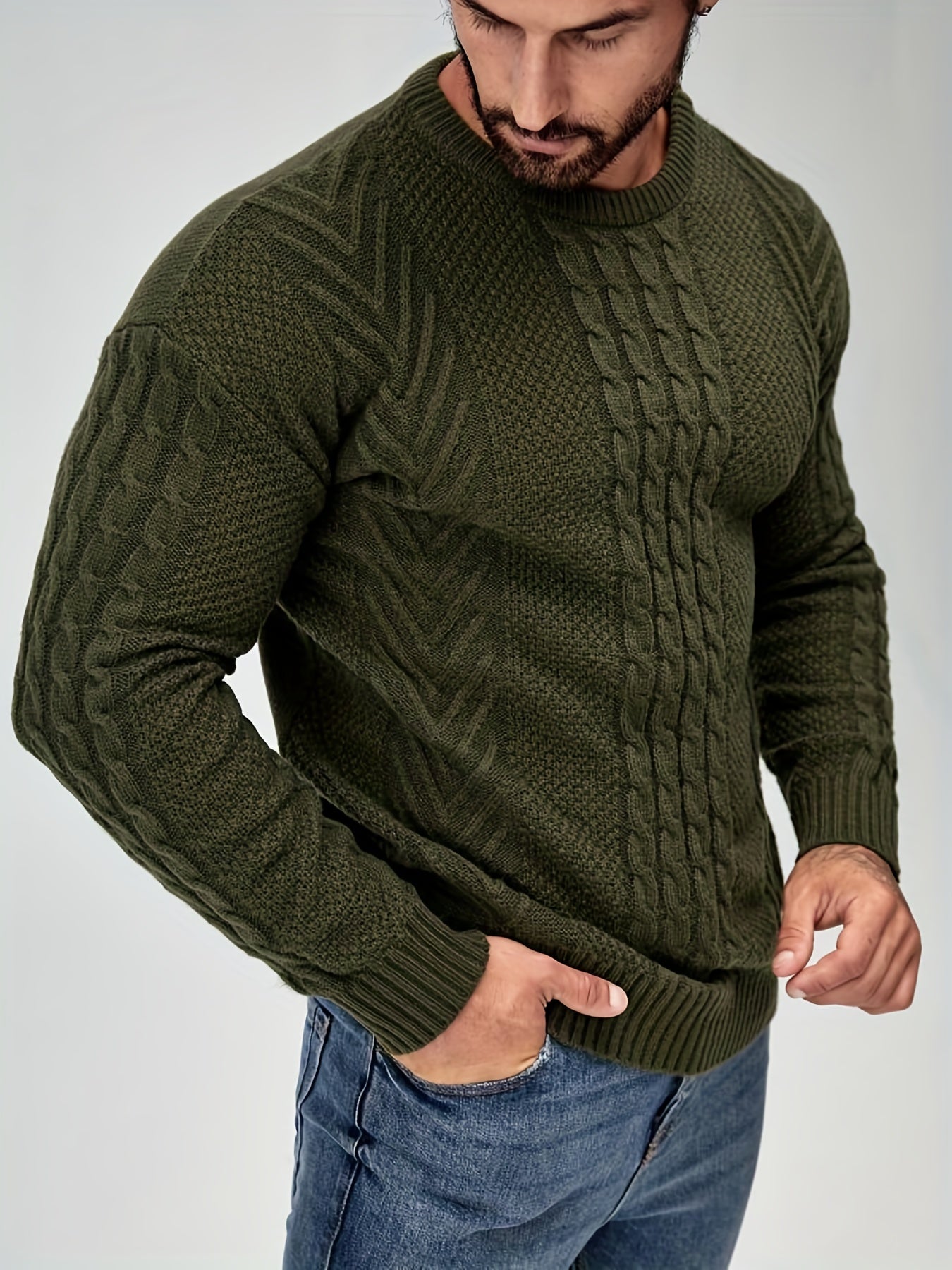 High Stretch Strickpullover für Herren