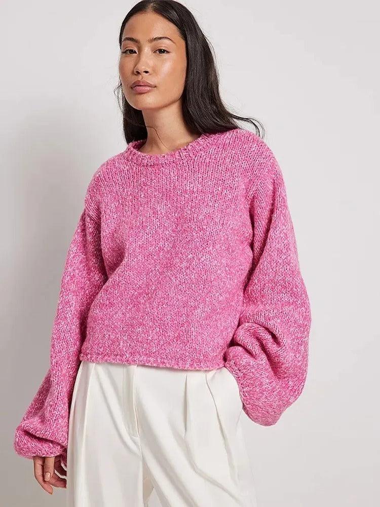 Sweaterübergroßer Pullover für Damen