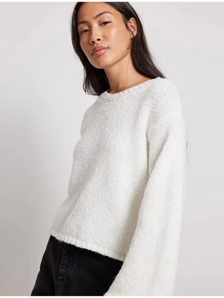 Sweaterübergroßer Pullover für Damen