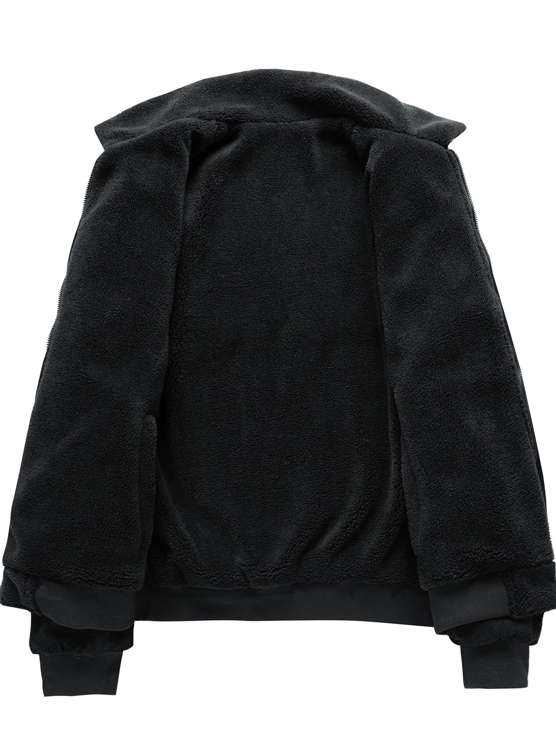 Gestreifter Cord Fleecejacke