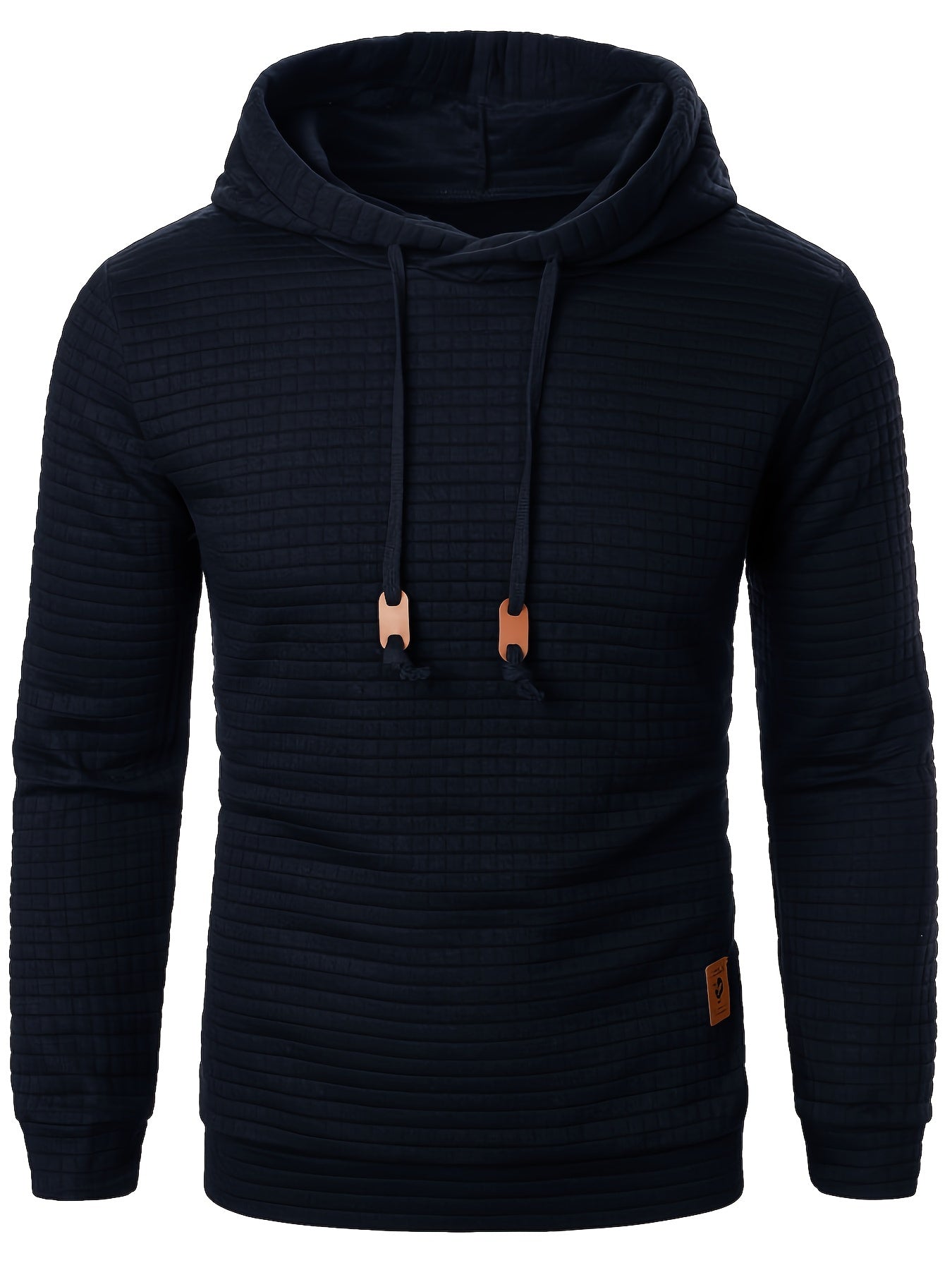 Bequemer Langarm Hoodie mit Waffelmuster