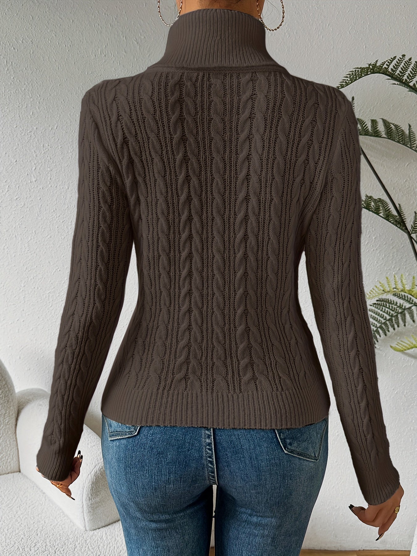 Rollkragen Strickpullover