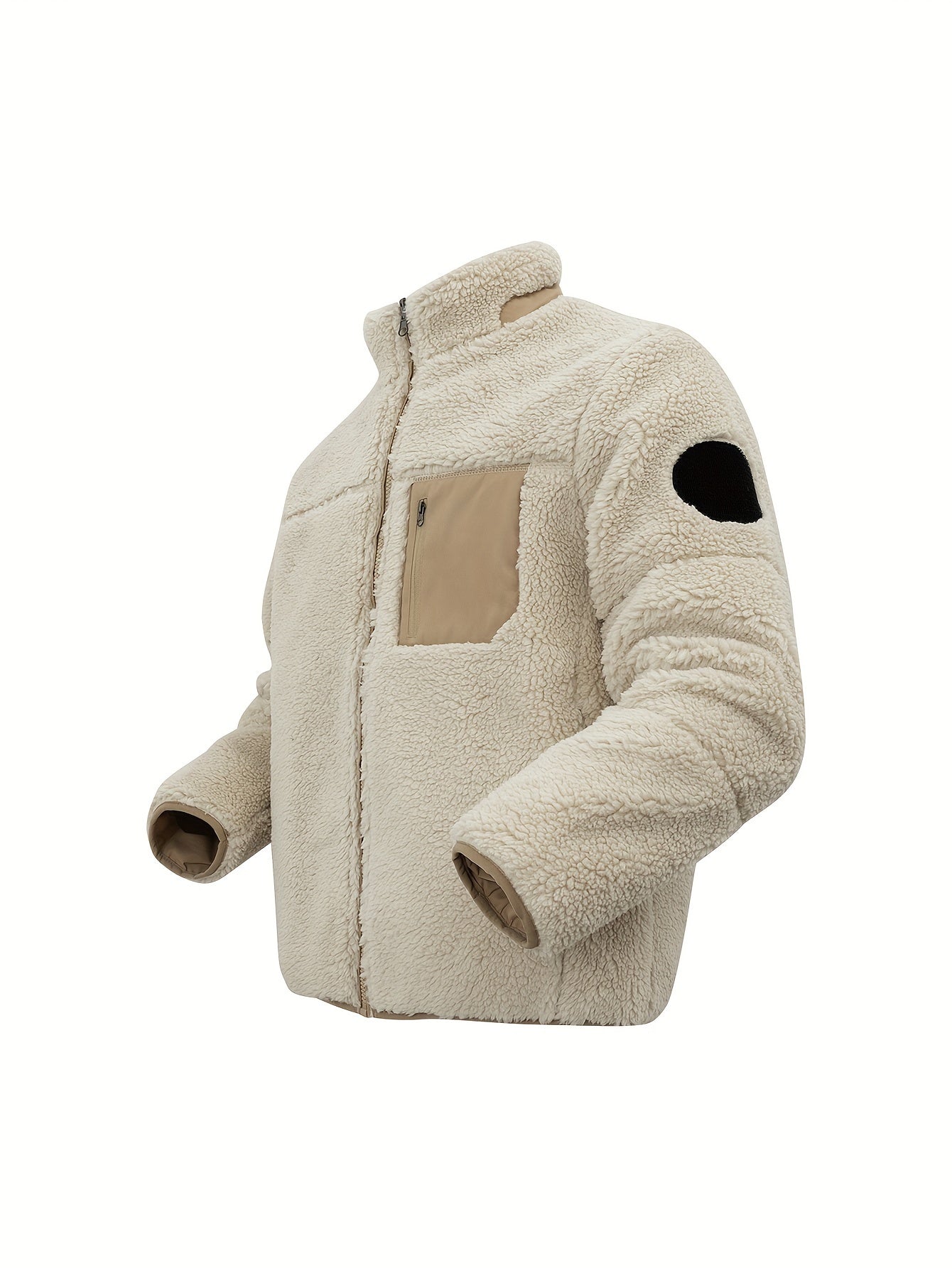 Flauschige warme Fleecejacke