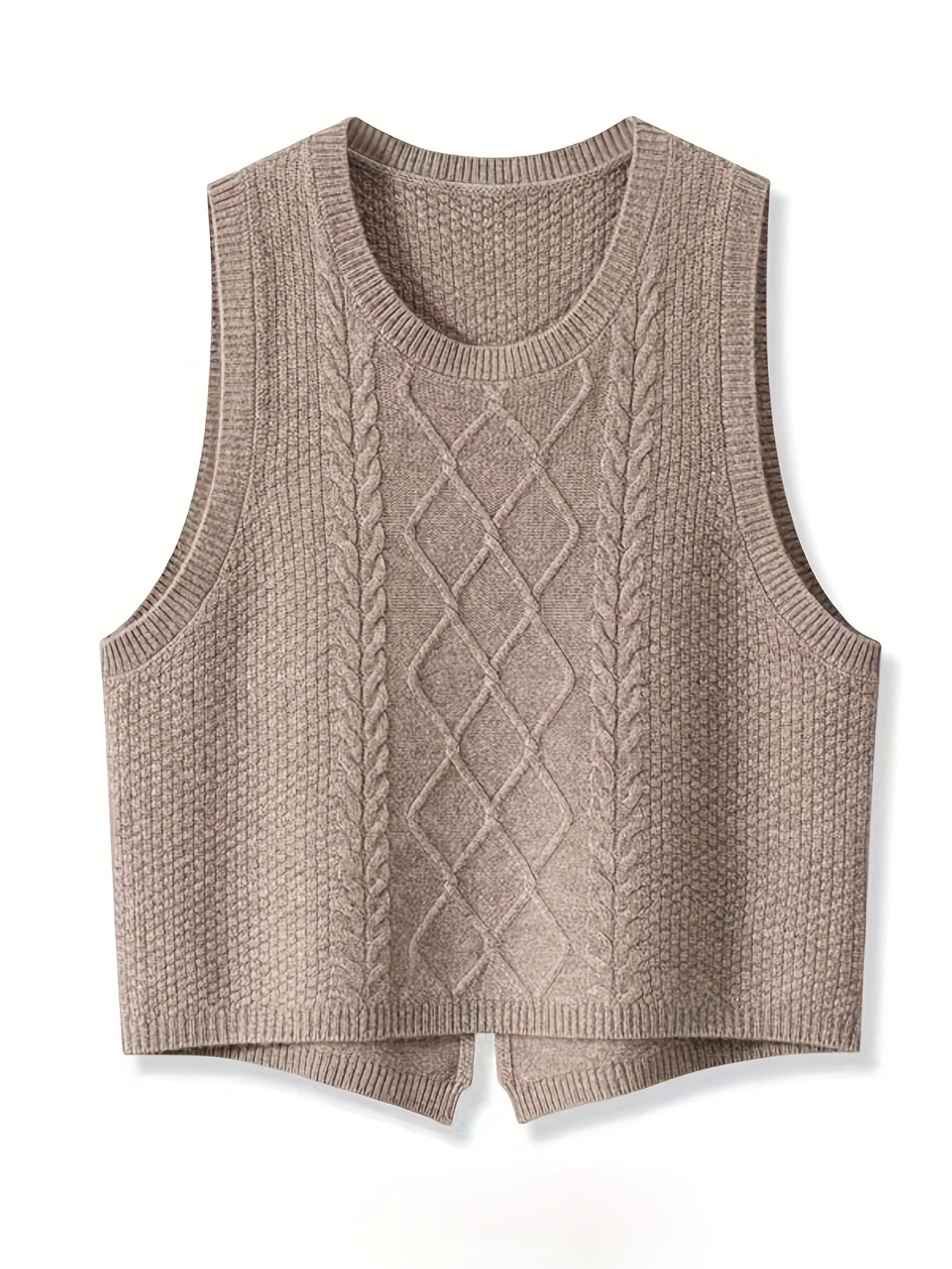 Strickpulloverweste für Damen