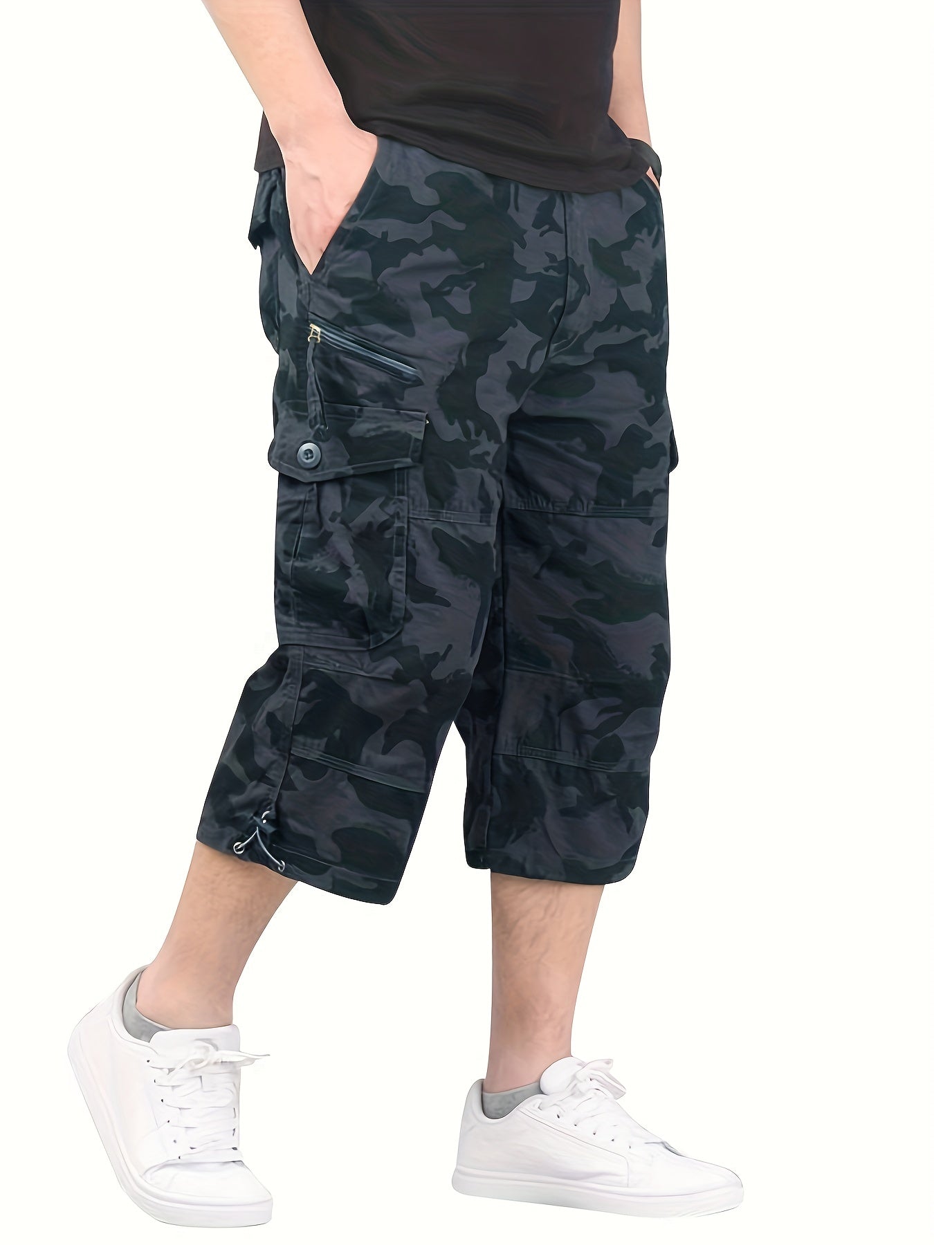 Street Style Herren Casual Cargo Capris kurze Hose