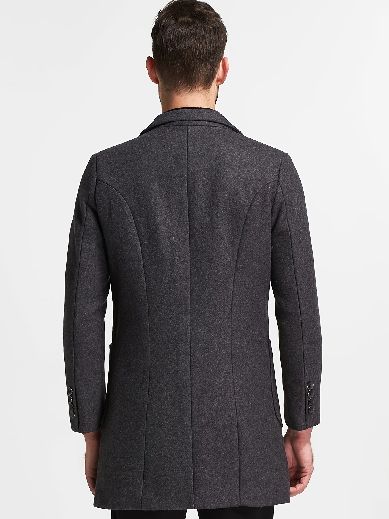 Eleganter Grauer Trenchcoat