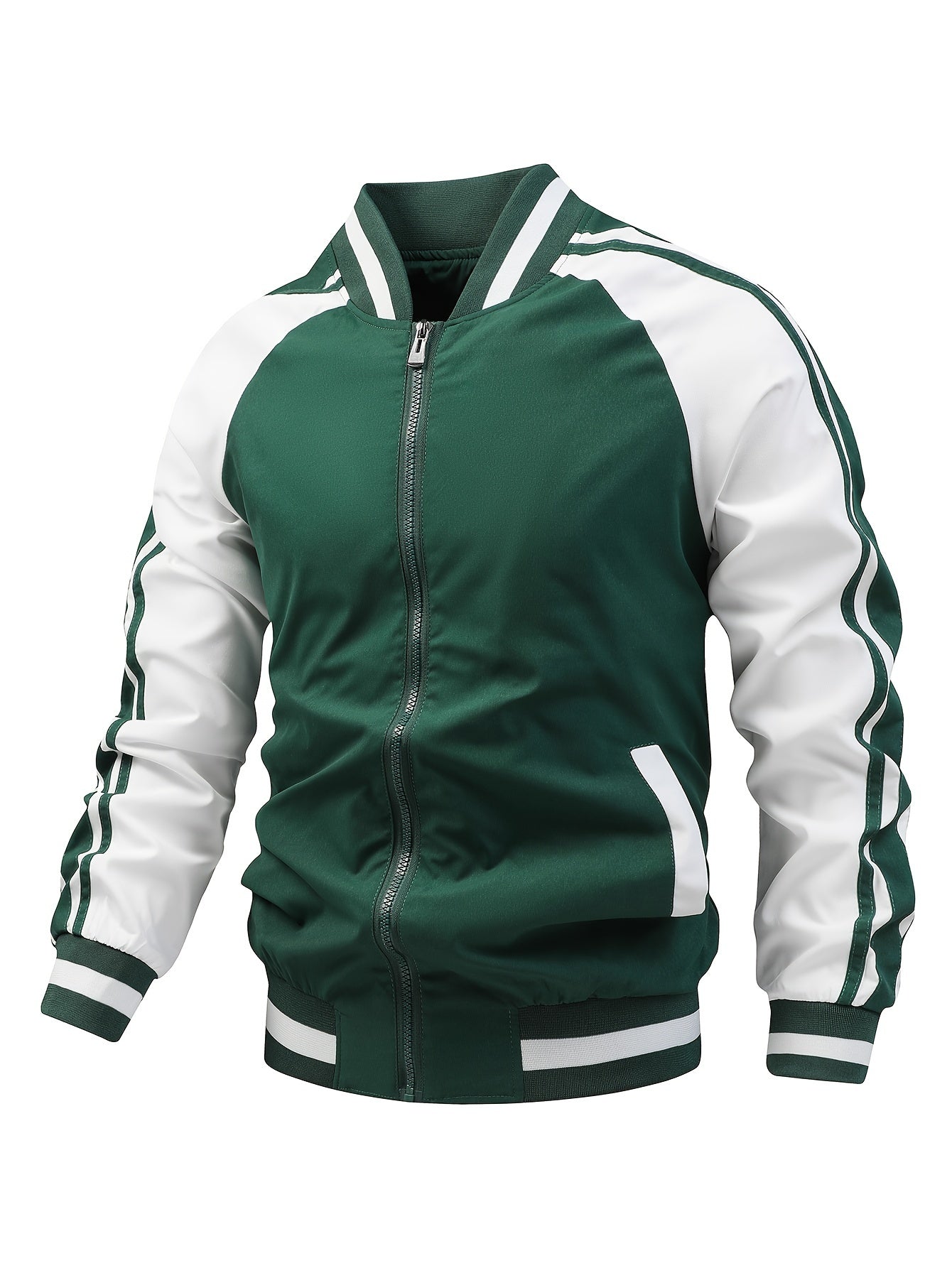 Gestreifte Sportjacke