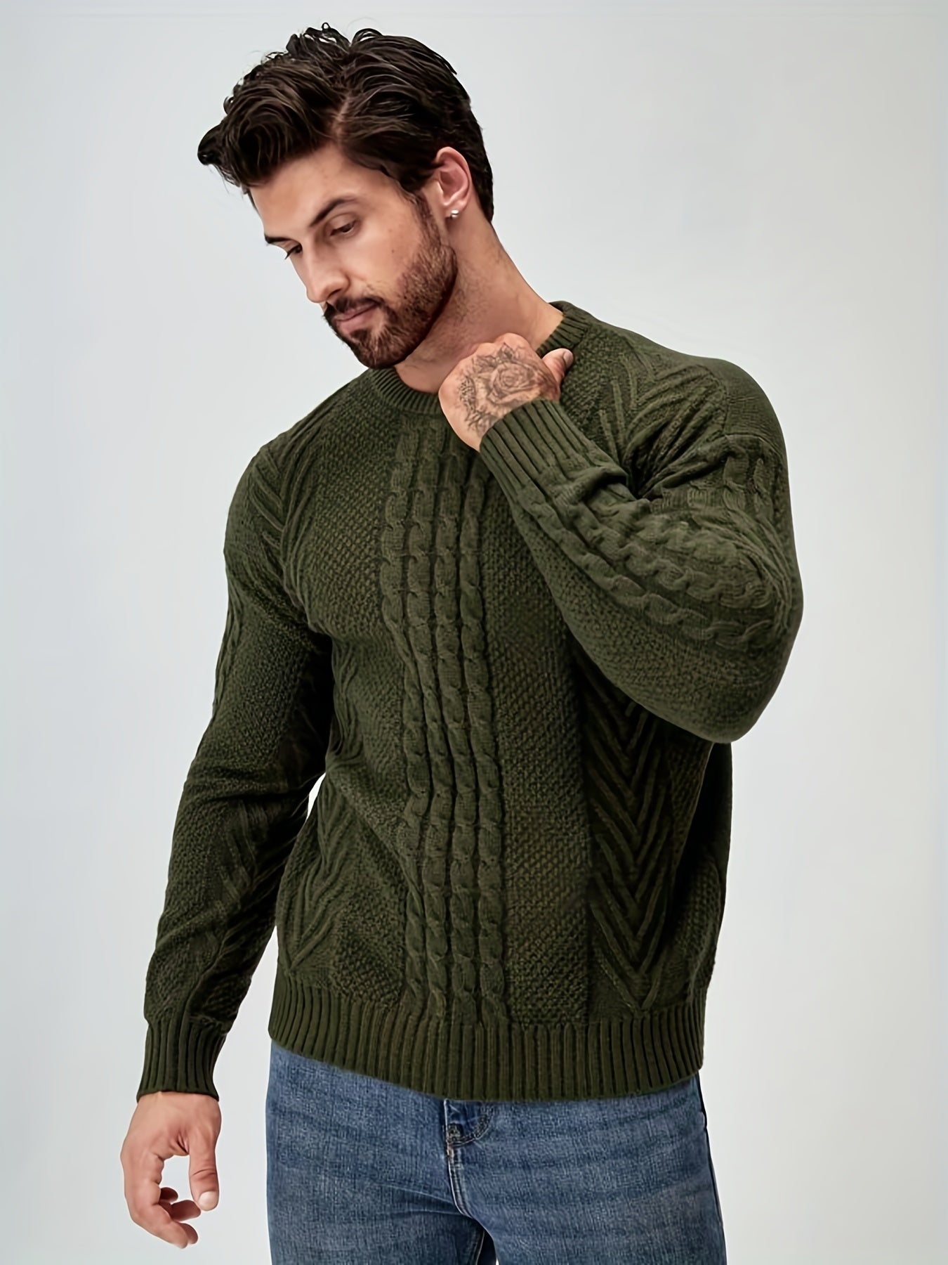 High Stretch Strickpullover für Herren