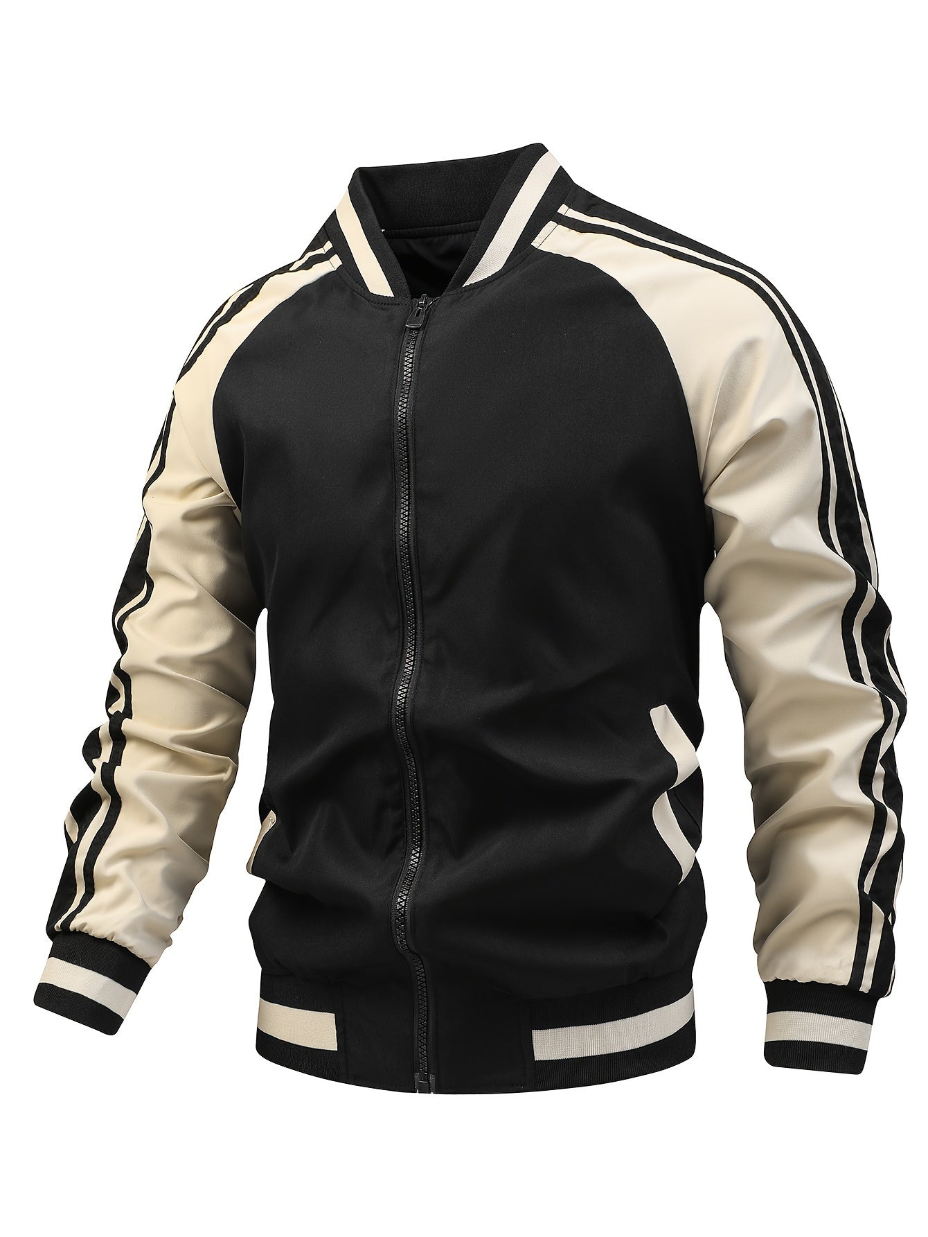 Gestreifte Sportjacke