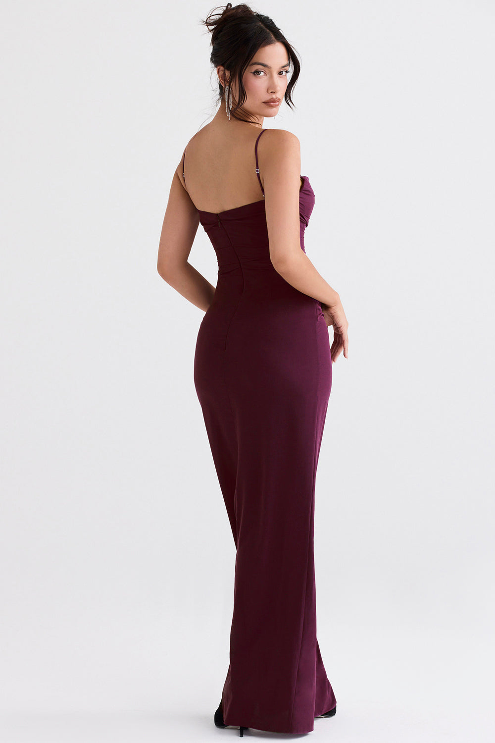 Merlot Korsett Maxikleid