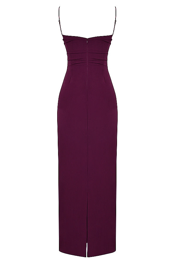 Merlot Korsett Maxikleid