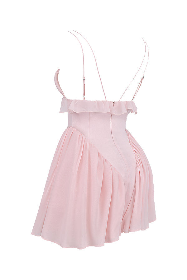 Ballerina Babypuppen Minikleid in Rosa