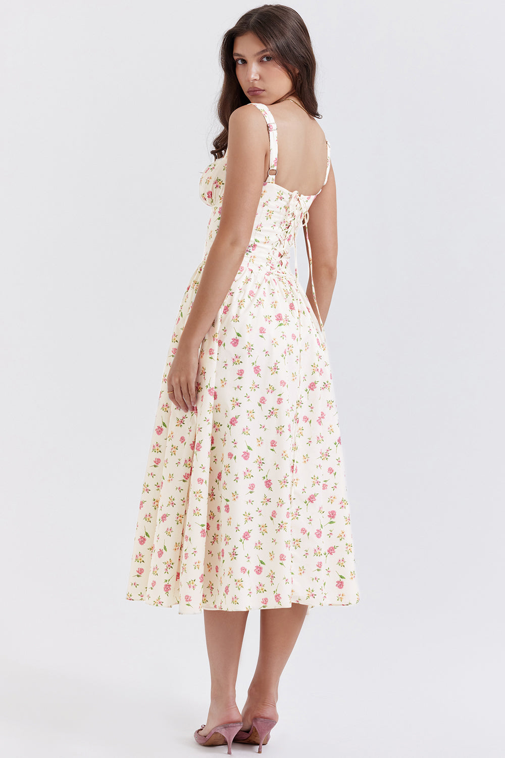 Midi Sommerkleid mit Blumen