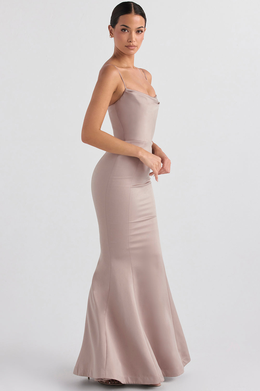 Satin Fishtail Kleid